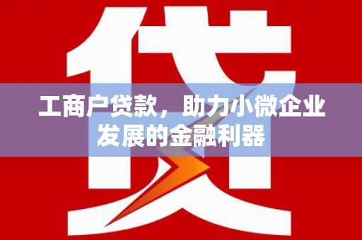 盐亭工商户贷款，助力小微企业发展的金融利器