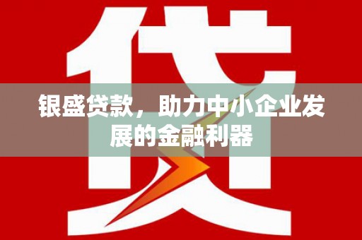 盐亭银盛贷款，助力中小企业发展的金融利器