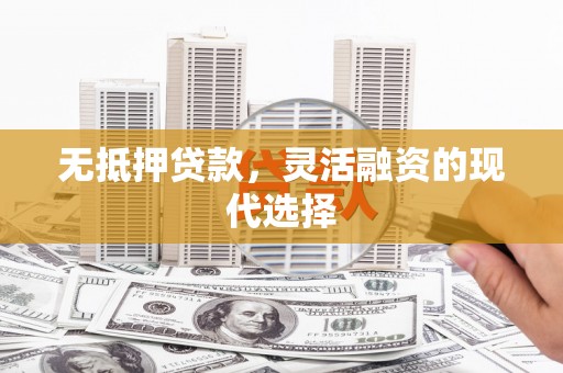 盐亭无抵押贷款，灵活融资的现代选择