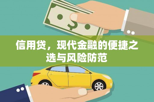 盐亭信用贷，现代金融的便捷之选与风险防范