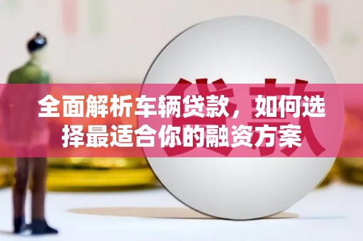 盐亭全面解析车辆贷款，如何选择最适合你的融资方案