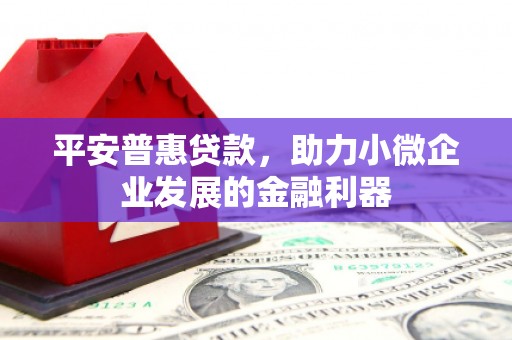 盐亭平安普惠贷款，助力小微企业发展的金融利器