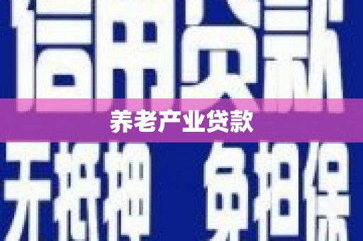 盐亭养老产业贷款