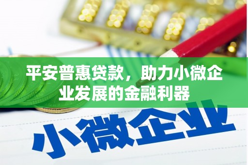 盐亭平安普惠贷款，助力小微企业发展的金融利器