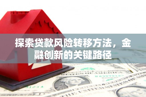 盐亭探索贷款风险转移方法，金融创新的关键路径